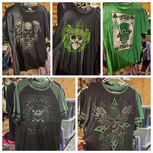 5 mens skull shirts xl